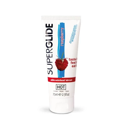 HOT Superglide vízbázisú gyümölcsös  síkosító-málna 75ml