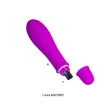 Pretty Love Solomon Purple bordázott mini vibrátor