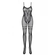 Obsessive F213 - virágos overall, hálós combszegéllyel (fekete)