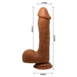 Beautiful Johnson 9,2 &quot; Dildo Brown