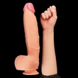 12&quot; Dual Layered Platinum Silicone Cock 1