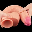 12&quot; Dual Layered Platinum Silicone Cock 1