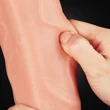 12&quot; Dual Layered Platinum Silicone Cock 1