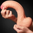 11&quot; Dual Layer Platinum Silicone Cock