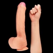 11&quot; Dual Layer Platinum Silicone Cock
