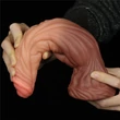 9.5'' Dual layered Liquid Silicone Nature Cock