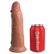 8" Dual Density Silicone Cock Tan