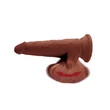 8" Triple Density Cock With Swinging Balls - Brown