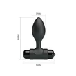 Pretty Love Vibra Butt Plug Black vibrációs fenékdugó