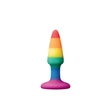 Colours - Pride Edition - Pleasure Plug - Mini -Rainbow fenékdugó tapadókoronggal