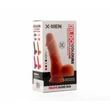 X-MEN 7.5" dildó Colours Pleasure Black 3 herékkel