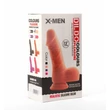 X-MEN 7.5" dildó Colours Pleasure Flesh 1 dildó herékkel