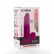 X-MEN 7.5" dildó Colours Pleasure Black 1 dildó herékkel