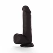 X-MEN 7.5" dildó Colours Pleasure Black 1 dildó herékkel