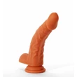 X-MEN 7.9" Silicone dildó Flesh herékkel