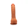 X-MEN 8.8 inch Dual Layered dildó Brown herékkel