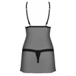 Fekete átlátszó babydoll S/M