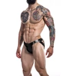 C4M-Desire Jockstrap-fekete Leatherette-XL