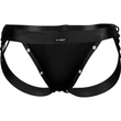 C4M-Desire Jockstrap-fekete Leatherette-XL