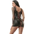 CR 4481  M  Black Leatherlook miniruha