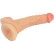 Real Beats Dong 7.8 Inch NO.01 dildó herékkel és tapadókoronggal