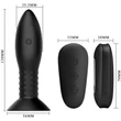 Mr. Play Rotation Beads Anal Plug fenékdugó tapadókoronggal