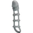 Pretty Love Penis Sleeve With Ball Strap White péniszköpeny heregyűrűvel
