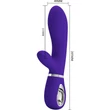 Pretty Love Thomas Purple II g-pontos és csiklóizgatós memóriás vibrátor