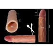 Pleasure X-Tender Penis Sleeve Brown 4 péniszköpeny
