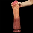 12'' Dual layered Platinum Silicone Cock hajlítható dildó
