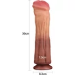 12'' Dual layered Platinum Silicone Cock hajlítható dildó