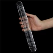 12''  Flawless Clear Double kétvégű dildó