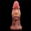 7.0'' Dual layered Platinum Silicone Plug hajlítható dildó