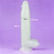 10" Lumino Play dildó herékkel