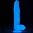 10" Lumino Play dildó herékkel