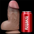 7" Dual-Layered Silicone Nature Cock Brown dildó herékkel