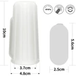 Vibrating Spiral Knights Ring (White) III vibrátoros péniszgyűrű
