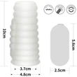 Vibrating Spiral Knights Ring (White) IV vibrátoros péniszgyűrű