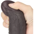 10'' Dual Layered Silicone Rotator barna vibrátor