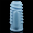 Vibrating Spiral Knights Ring Blue vibrátoros péniszgyűrű
