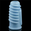 Vibrating Spiral Knights Ring Blue vibrátoros péniszgyűrű