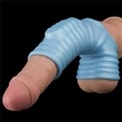 Vibrating Wave Knights Ring with Scrotum Sleeve pénisz és heregyűrű