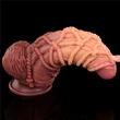 9.5'' Dual layered Platinum Silicone Cock with Rope dildó herékkel