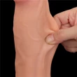11.5'' King Sized Sliding Skin Dual Layer Dong dildó herékkel