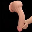 11.5'' King Sized Sliding Skin Dual Layer Dong dildó herékkel