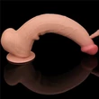 13.5'' King Sized Sliding Skin Dual Layer Dong Brown dildó herékkel