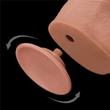 13.5'' King Sized Sliding Skin Dual Layer Dong Brown dildó herékkel