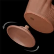 12'' King Sized Sliding Skin Dual Layer Dong Brown dildó herékkel