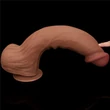 14'' King Sized Sliding Skin Dual Layer Dong Brown dildó herékkel