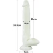 10.5'' Lumino Play Silicone dildó herékkel